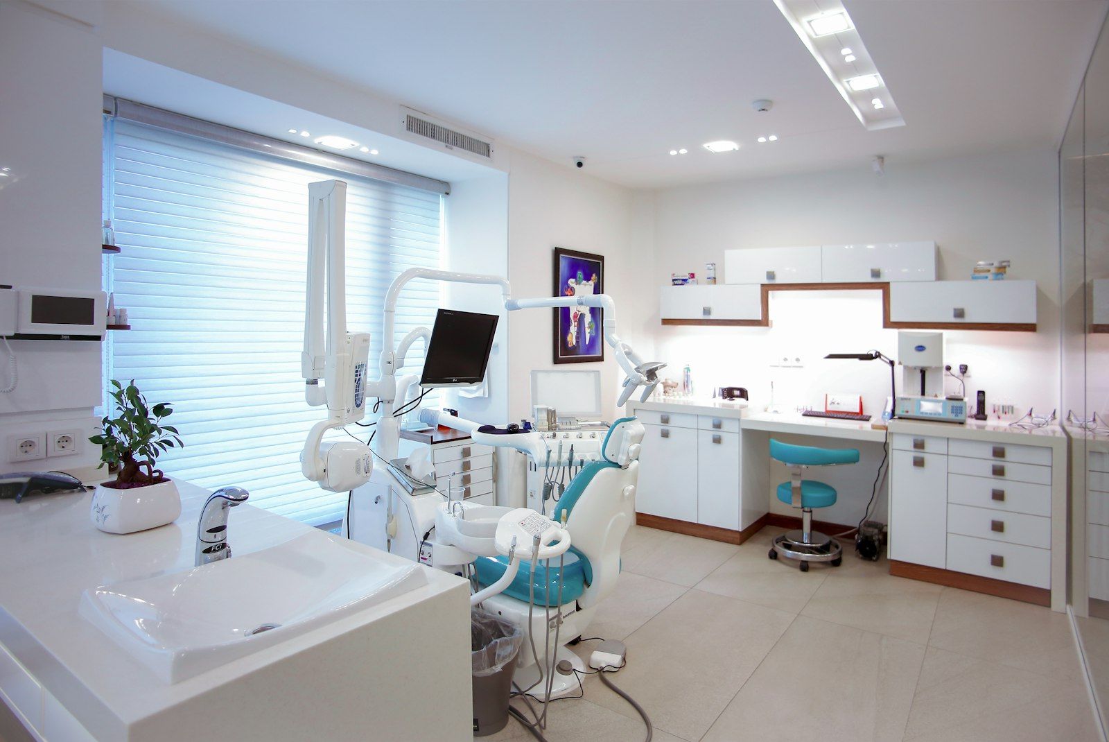 A bright modern dental surgery